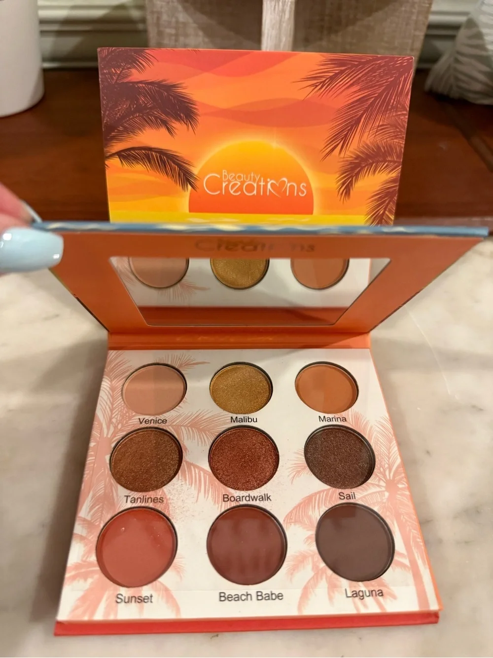 Beauty Creations Sunset Eyeshadow Palette — Warm Orange & Brown Shades